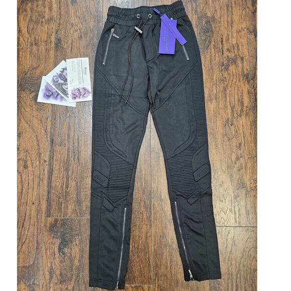 Guapi Limited Edition Moto Pants Size 28 Black Men New - Picture 1 of 6